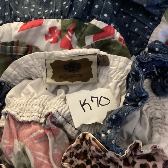 Girls Sundress Denim Candy Cane Christmas Holiday Size 5 - Picture 5 of 5